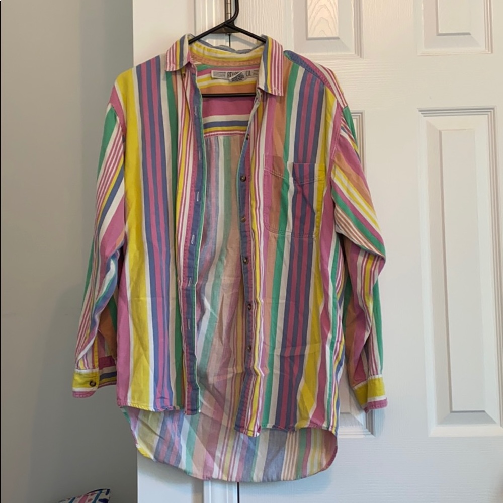 Outer banks inspired vintage button up